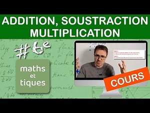 THE COURSE: Addition, subtraction, multiplication - Sixth grade