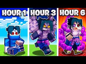 I Evolved as Sasuke Uchiha in Naruto Minecraft