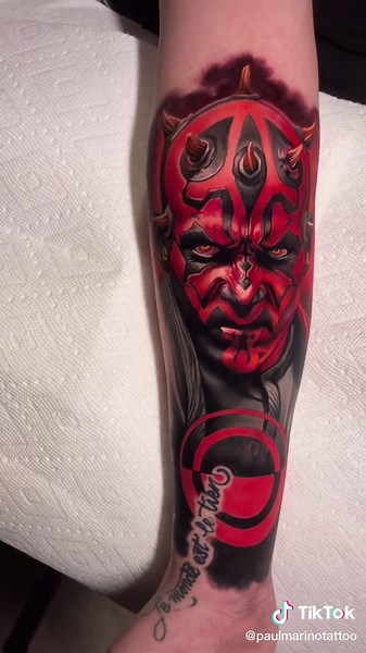 Sith Sleeve Tattoo Process with Darth Maul | Colorado Springs Artist