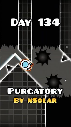 DAY 134 (62 attempts) #youtubeshorts #gdshorts #gd #geometrydash #wave #vsc #gaming #gdchallenge