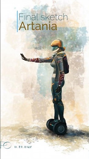 Artania Character Study: Sketch to Final (30s)