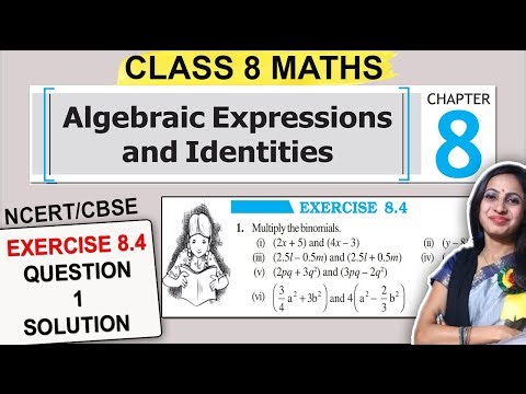 Class 8 Maths Exercise 8.4 Question 1 Solution | 8th Class Maths NCERT Chapter 8 Algebraic Express