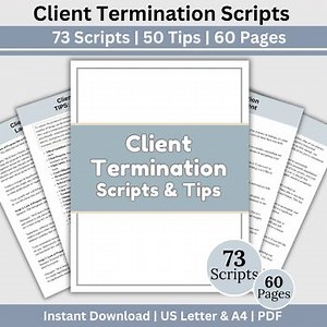 Therapy Scripts for Client Termination, 73 Therapy Cheat Sheets