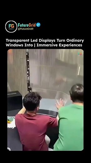 Transparent LED Displays Turn Windows Into Living Screens!