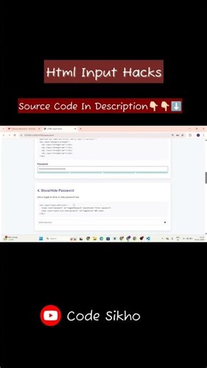 NOBODY Uses HTML Inputs Like This Code Sikho with AJ Code Sikho with AJ