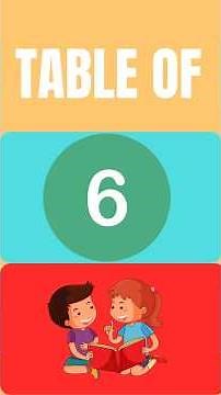 6 Times Table Song for Kids | Fun & Easy Learning with Rhymes | Education | Six times one is Six