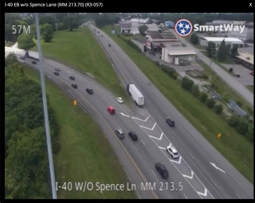 5.5K views | Multi-Vehicle Crash Interstate 40 Westbound in Davidson...