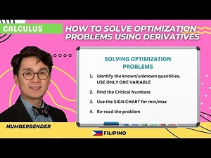 Solving Optimization Problems | Calculus | Paano?