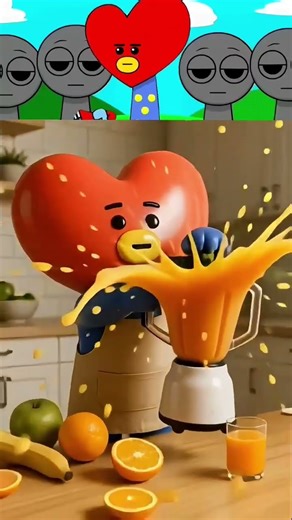 Incredibox Sprunki Oc- BT21 Baby Tata VS/ Blender, all splash funny scene #incredibox #sprunki