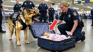 11K views · 356 reactions | Police Dog Barks at Suitcase at Airport — What Officers Discovered Inside Shocks Everyone! - Loyal Protector Tales | Game Changer | Facebook