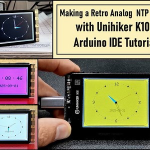 Making a Retro Analog NTP Clock with Unihiker K10