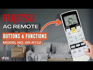 Fujitsu AC Remote Buttons & Functions (Model No: AR-RY12) | Heat Pump Remote Guide