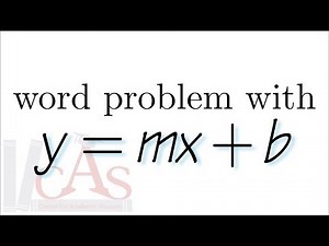 Q13, word problem with y=mx+b