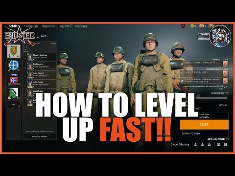 Enlisted - How to level up FAST!!!