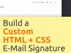 Responsive HTML email signature