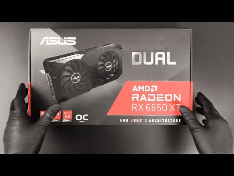 ASUS Dual Radeon RX 6650 XT Graphics Card Unboxing