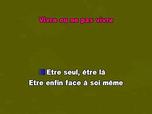 Les souliers rouges - Vivre ou ne pas vivre KARAOKE / INSTRUMENTAL