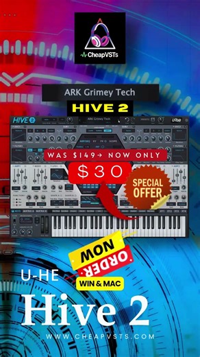 🎹 Hive 2 is a sound design MONSTER.Clean interface.