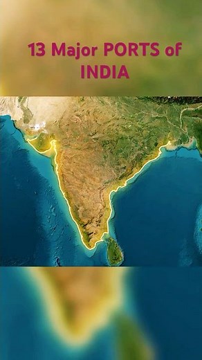 13 Major Ports of India You Must Know About! #geographythroughmaps
