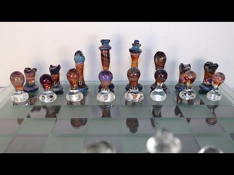 Making a Glass Chess Set - Lampworking