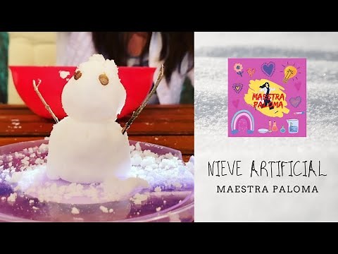 ¿Cómo hacer nieve artificial? Experimento para niños con bicarbonato