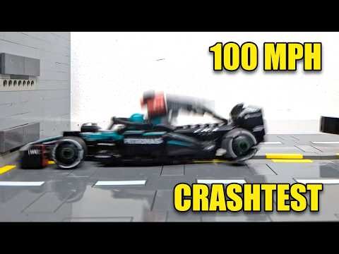 CAN LEGO F1 Mercedes-AMG SURVIVE 100 MPH CRASH?