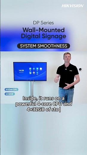 DP Series Wall-Mounted Digital Signage System Smoothness #hikvision #digitalsignage