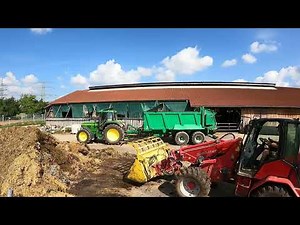 FarmVlog#77 Mist streuen mit Tebbe Miststreuer und John Deere 6810