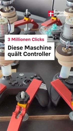 3 Mio. Clicks: Diese Maschine quält Controller (Test Gamepads Stiftung Warentest)