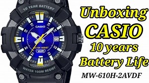Unboxing - Casio Standard MW-610H-2avdf - 10 Tahun Ganti Baterei