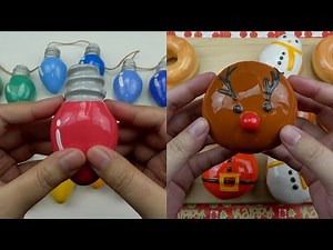 Clay Cracking Compilation #94 Merry Christmas (점토 부수기 クレイクラッキング slime asmr)