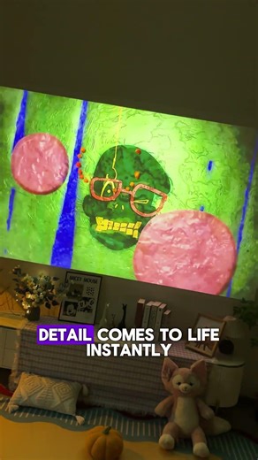 Bedroom Movie Night Upgrade | 2-in-1 Touch Projector & Tablet #bedroomgoals#smartphone#retrogameroom