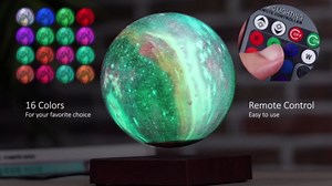 VGAzer Levitating Moon Lamp,16 Colors Galaxy Moon Lamp 5.9 Inch 3D Moon LED Light with Remote Control for Home Office Decor,Unique Gifts for Teen Girls/Boy/Adults