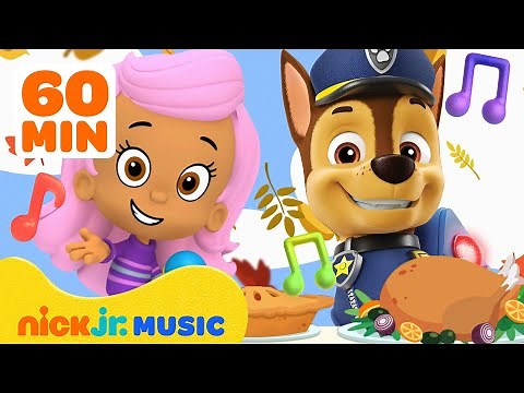 Fall Fun & Thanksgiving Songs! 🍂🎶 | PAW Patrol, Bubble Guppies & More! | 60 Minutes | Nick Jr. Music