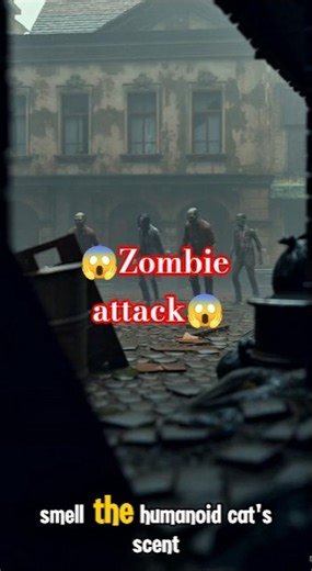 zombie attack!! will this kitten survive? #zombieapocalypse #cat #animation #ai