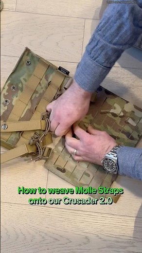 How to Weave Molle Straps onto your RT Crusader 2.0 Plate Carrier #loadout