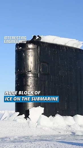 163K views · 2.8K reactions | People come together to reveal the submarine under the ice. | Interesting Engineering | Facebook