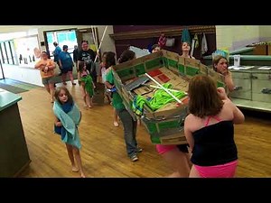 The first girl scout cardboard regatta