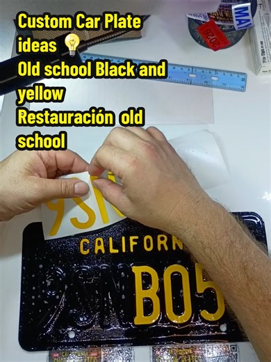 Ideas for Custom Car Plates: Old School Style