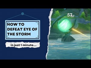 how to defeat eye of the storm genshin impact| #genshin #howto