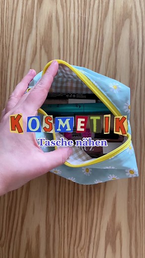 Kosmetiktäschchen nähen - Step by Step Anleitung für Nähanfänger*innen