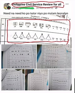 6.6K views · 609 reactions | Find which CODE matches the shape or pattern given at the end of each question. | Free Reviewers with Leonalyn | Facebook