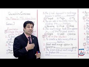 Class 7 - Computer Studies - Chapter 3 - Lecture 2 Exercises: A, B, C and D - Allied Schools