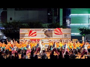 [4K] 岡山うらじゃ連 旭 うらじゃ 2019 中央町下田町公園ナイト演舞場