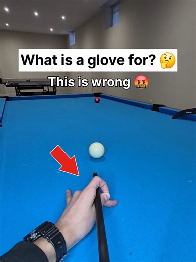 Improve Long Shots With a Glove! 🎯 #billiards #poolshots #8ballpool | 8 ball