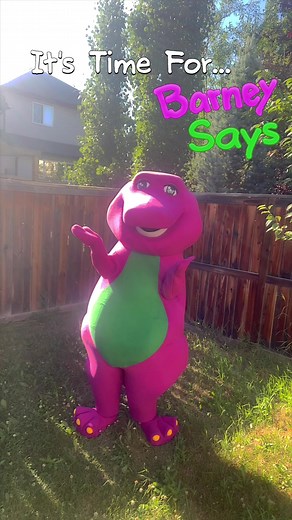 Will you help Barney by finishing the rhyme with him? 💭 #barneythedinosaur #barneysays #pbs #nostalgia #fyp