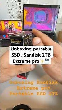 Unboxing the SanDisk Extreme PRO 2TB 2,000MB/s speed⚡️ #solidstatedrive #gaming #sandisk #unboxing
