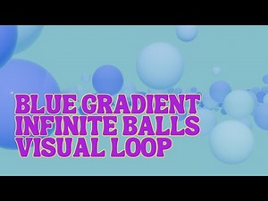 Blue Balls Infinite VJ LOOP | 4K Abstract Screensaver | Calming Visual | Blue Background | NO SOUND