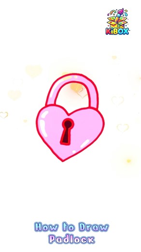 Drawing Heart-Shaped Lock 🔒❤️ | Valentine Cute Digital Drawing