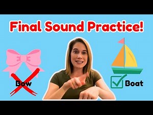 Speech Therapy for Kids | Final Consonants
